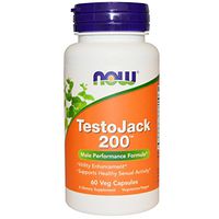 NOW Foods - Testo Jack 200(Tm) 60 Vcaps (Pack of 2)