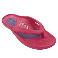 CHEEKS Health Sandals, by Tony Little – One Piece Foot Technology; Waterproof, Lightweight with Arch Support, Molded Footbed, Gel Insoles - Health Sandals Solid - Pink - Size 7