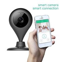 MiSafes WiFi Baby Pet Video Monitors 1280x720p Wireless Security Camera HD Remote Home Surveillance Indoor Cameras with 2 Way Audio Talk for iPhone iPad Android Samsung Sony LG (Black)