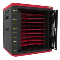 ChargeTech Desktop Cabinet Charging Station w/Universal Charging Tips Included - Charge Station for All Devices: iPhone, iPad, Tablets, Samsung Galaxy, for Schools, Hospitals, Businesses