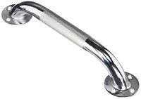 Carex Textured Grab Bars for Bathtubs and Showers - Grab Bars for Bathroom Safety - 12 inch Durable Stainless Steel Shower Handle Serves as Handicap Grab Bar and Elderly Assistance Products