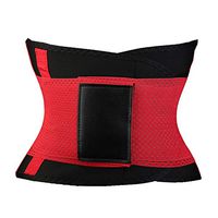 Waist Support Belt Sweat Belt Modeling Strap Waist Cincher for Women Men Waist Trainer Belly Slimming Belt Sheath Shaperwear Tummy Corset Lumbar Support (Color : Red, Size : S)