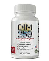 DIM 259 (Two Month Supply) Estrogen Metabolism and Hormonal Balance. for Hormonal Acne, Menopause, Weight Management, Healthy Skin and Body Building. Organic Vegan Caps.