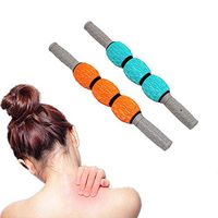 PSFS Yoga Massager Stick Roller- Muscle Massage Stick Yoga Massage Stick Massage Leg Cramp Fascia Relaxation, Self Massage Bar, Yoga Massager or Sore Back, Neck, Leg, Foot, Arm, Yoga Exercise (Blue)