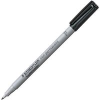 STAEDTLER 316-9 Lumocolor Fine Point Waterbased Marker - Ink Color: Black - Barrel Color: Black - 10 / Pack