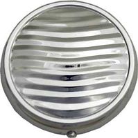 Silver Tone Round Pill Box - Wavy Pattern