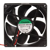 SUNON EE92252B1-0000-A99 Ball Bearing with DC Fan, 24V, 51.5 CFM, 25 mm H x 92 mm L x 92 mm W