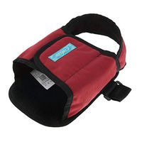 SM SunniMix Wheelchair Footrest Restraint Shoes, Adjustable Wheelchair Foot Pedal Strap Belt, Fixed Safety Shoes for Eldely Disabled - Red