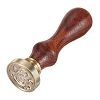 LAAT Classic 26 A-Z Alphabet Letter Stamp Retro Seal Wax Stamp Assorted Color Wood Sealing Wax for Wedding Decoration (S)