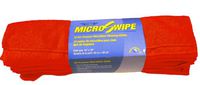 Ettore 84411 10-Pack MicroSwipe Microfiber Cloth, 16 by 16-Inch, Red