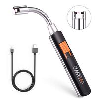 Lighter, Candle Lighter, 360° Long Flexible Neck USB Rechargeable Candle Lighter, Windproof for Candles,BBQ, Fireworks ELY02