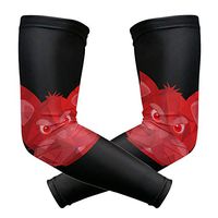 LEVEIS Cat Muzzle Art Arm Sleeves UV Protection for Men Women Sunblock Protective Gloves Running Golf Cycling Driving Long Arm Cover 1 Pair