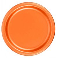 72 Orange Desert / Cake Paper Plates 7in