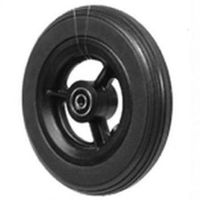 Caster Assembly, 6x1-1/4 Inch, Black Urethane Tire for Powerchair Wheelchair