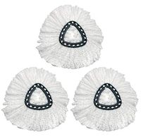 Spin Mop Replacement Head,Microfiber Mop Head Refills Easy Cleaning Mop Head, Pack of 3