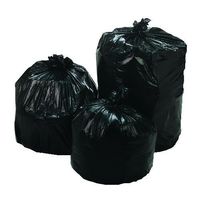 Jaguar RH386022BLK Commercial Can Liner, 38 x 60, 60-Gal, 22 Micron, Black, 25 Bags/RL, 6 Rolls/CT