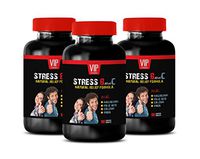 Stress Proof Brain - Stress B with C Natural Relief Formula for Adults - Mood Support - Anxiety Relief - Chamomile Bulk - 3 Bottles (270 Tabs)