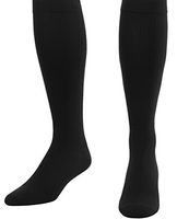Made in The USA - Absolute Support XL Black Compression Socks for Men 20-30 mmHg Closed Toe - 1 Pair Travel Support Socks - Use for Poor Circulation & Edema - A104BL4
