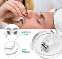 MJ-Brand 2 pcs Anti snoring Device Silicone Magnetic Anti Snore Nose Clip Effective-Easy Stop Snoring Solution Professional Sleeping Aid Relieve Snore for Men Women - Quiet Night