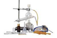 150ml Home Distiller Alcohol Distiller Essential Oil Extraction Chemical Experiment Equipment to Making Your Own Essential oil Moonshine (Kit 1)