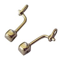 AM Landen Eyeglass Nose Pad Arm Stainless Steel Nose Pad Holder Screw in/Push on Type Eyeglass Parts (Style D)