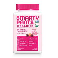 SmartyPants Women's Formula Gummy Vitamins: Gluten Free, Multivitamin, CoQ10, Folate (Methylfolate), Vitamin K2, Vitamin D3, Biotin, Methyl B12, Omega 3 DHA/EPA Fish Oil, 180 Count (30 Day Supply)