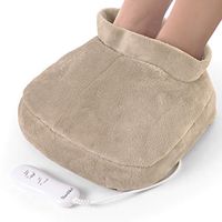 Electronic Foot and Back Massager, Heated Feet Massage, Therapeutic Vibrating Kneading Massaging Cushion