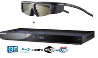 Samsung BD-C6900 1080p 3D Blu-ray Disc Player + 1 Pair Samsung SSG-2100AB 3D Glasses, Black