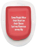 Omnipod Stickers - Decorative Accessory Patch for Insulin Pump - 10 Pack - Pancreas Heart Hip