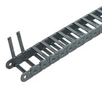 Kabelschlepp 0250.030.065.0455 Uniflex, 2.95x.91" x 5', Open, Nylon, 2.56x.69" ID, Bend Radius 1.77", Black