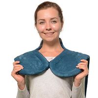 Electric Heat Pads, Neck and Shoulder Heating Wrap with Heat Therapy, Electric Heating Pad Massager for Neck Shoulder and Back Pain Relief,Blue