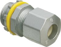 Arlington Industries LPCG50Z 1/2-Inch Low-Profile Strain Relief Cord Connectors, 25-Pack
