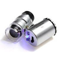 RoseBlue byRisa Mini Pocket LED 60X Microscope Magnifier Loupe Jewelry