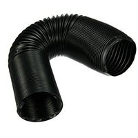 Funnytoday365 1M 80Mm Black Car Air Filter Intake Cold Air Ducting Feed Hose Pipe Flexible