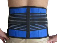 Brand New Deluxe Neoprene Double Pull Lumbar Lower Back Support Brace Exercise Belt (XXXL (44-48"/112-122cm)) by NTC