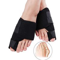 LLDY Orthopedic Bunion Corrector Bunion Splints Adjustable Toe Straighteners for Hallux Valgus Pain Relief 1 Pair,Black,L