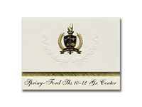 Signature Announcements Spring-Ford Shs 10-12 Gr Center (Royersford, PA) Graduation Announcements, Presidential Basic Pack 25 with Gold & Black Metallic Foil seal