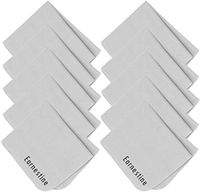 10 Pack 6x7 Inch Top Grade Super Thick and Super Soft Microfiber Eyeglass Cleaning Cloth Camera Lens Cleaning and Glasses Cleaning,Phone Screen Cleaning.Glasses Cleaning Cloth