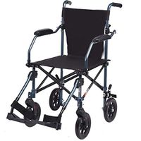 Yjyly Wheelchair Aluminum Trolley Shopping Cart Old Scooter Walker Can Sit Folding Portable Travel Portable Aircraft Wheelchair Can Bear 100kg Lightweight propelled