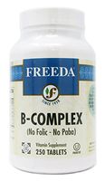 Freeda Kosher B Complex - No Folic No Paba - 250 Tablets
