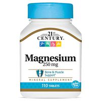 21st Century Magnesium 250 mg Tablets, 110 Count