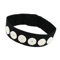 Pro Acupuncture Massage Wrap Headband Neck Facial Skin Lift Up Chin Up Belt for Muscle Stress Meditation Relaxation Black White