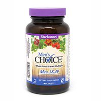 Bluebonnet Nutrition Men's Choice Whole Food-Based Multiple for Men 18-49, 90Count Caplets
