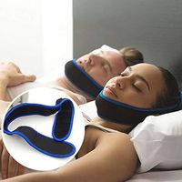 Dapang Anti-snoring Chin Strap - The Most Effective snoring Solution - 2019 Upgraded Version Adjustable Anti-snoring Chin Strap, Reusable snoring Anti-snoring Tape,Unisex (Blue)