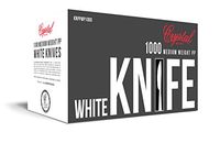 Crystalware KNPPWP1000 Disposable Medium Weight PP Plastic Knives, White (Pack of 1000)
