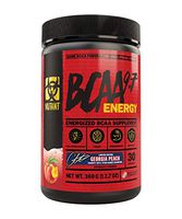 Mutant BCAA 9.7 Energy Powder with Branched-Chain Amino Acids, Electrolytes and Dual-Phase Caffeine for Unstoppable Energy with no Crash. Georgia Peach (360 g)