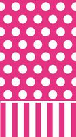 Guest Towel Size Paper Napkin,Polka Dots Pink