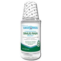 TexaClear Sinus, Pain & Pressure Relief Medicine – Multi-Symptoms & Non-Drowsy Liquid, Sugar & Dye Free, Helps Stop Headache, Sinus Pain, Congestion & Thin Mucus– (8 fl oz)