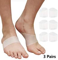 Plantar Fasciitis Arch Support Inserts – Gel Cushion Insoles for Flat Feet, High or Fallen Arches. Reduce Foot & Heel Pain Fast. Comfortable Padded Compression Sleeves Fascia Insert Braces (3 Pairs)