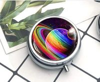hars Rainbow Planet Keychain, LGBTQ Gay Pride Keychain, Rainbow Art Jewelry, Pride Rainbow Gay Pride Flag Art Keychain The Box/Pill case Everyday Gift